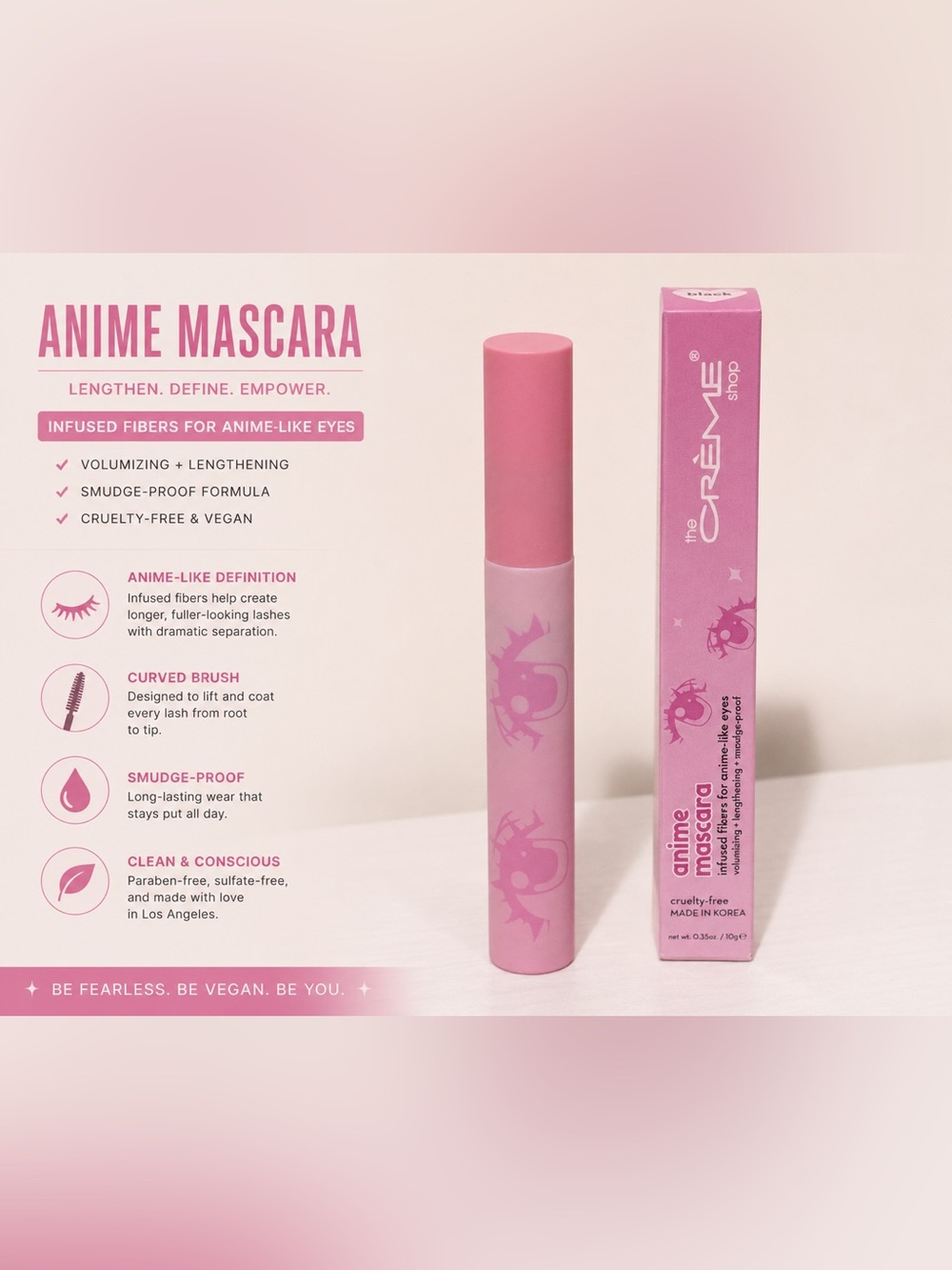 The Crème Shop Anime Mascara — Black